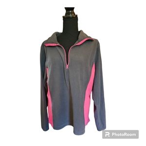 Fleece Grey & Hot Pink - Size Large